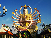 サムイ島のパイレム寺Wat plai laem